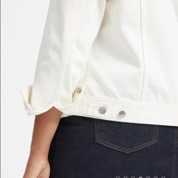 Everlane white denim jacket xs - Picture 4 of 10